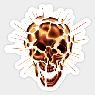 Exploding Skull (Pyromancy) Sticker